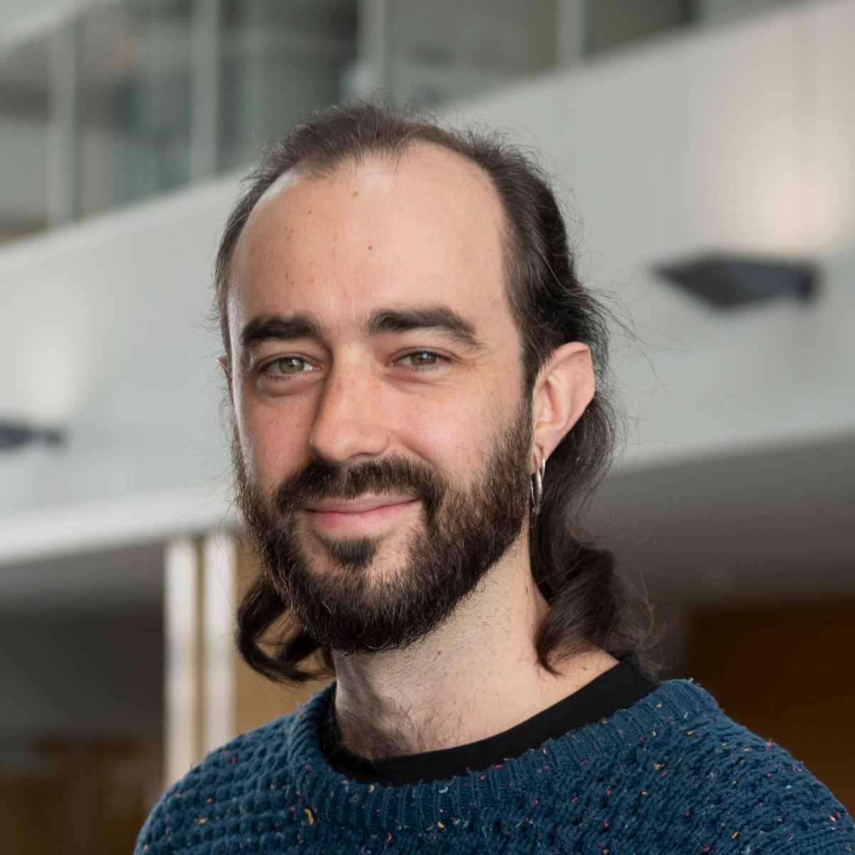 A photo of Alex Hernandez-Garcia in 2025 at the Université de Montréal